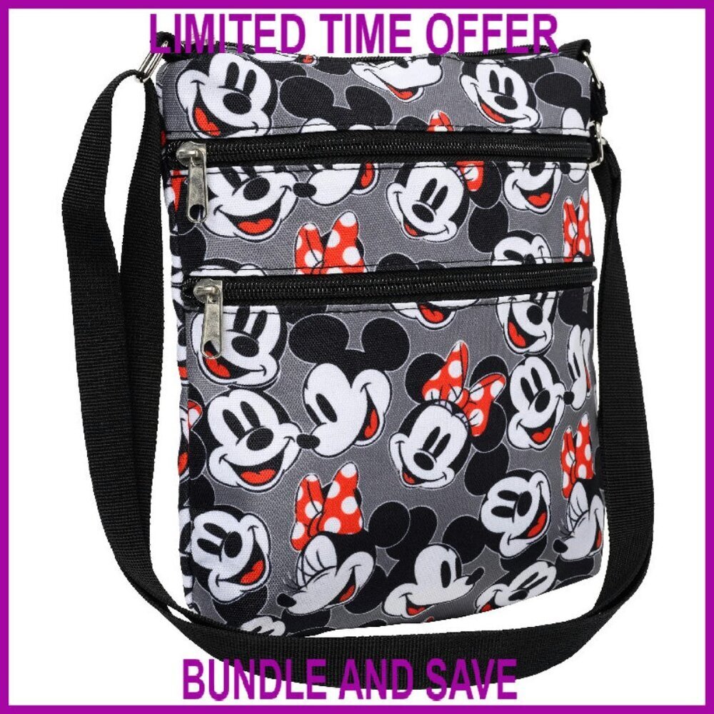 Compact Crossbody Bag with Multiple Pockets, Adjustable Strap, Polyester Canvas